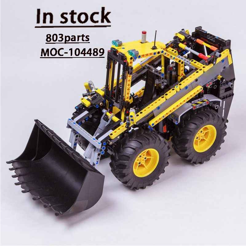 Urban Farming And Urban Agriculture - MOC-104489 アーバンファーム農業用スキッドステアローダービルディングブロックモデル、803パーツ、男の子の子供の誕生日組み立ておもちゃギフト