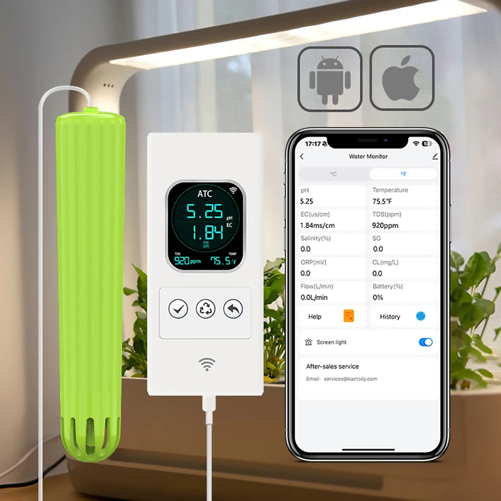 Urban Farming Garden - Kactoily 4-in-1 WiFiセンサー都市農業キット、屋内およびバルコニーガーデン向けのカスタマイズOEMサポート