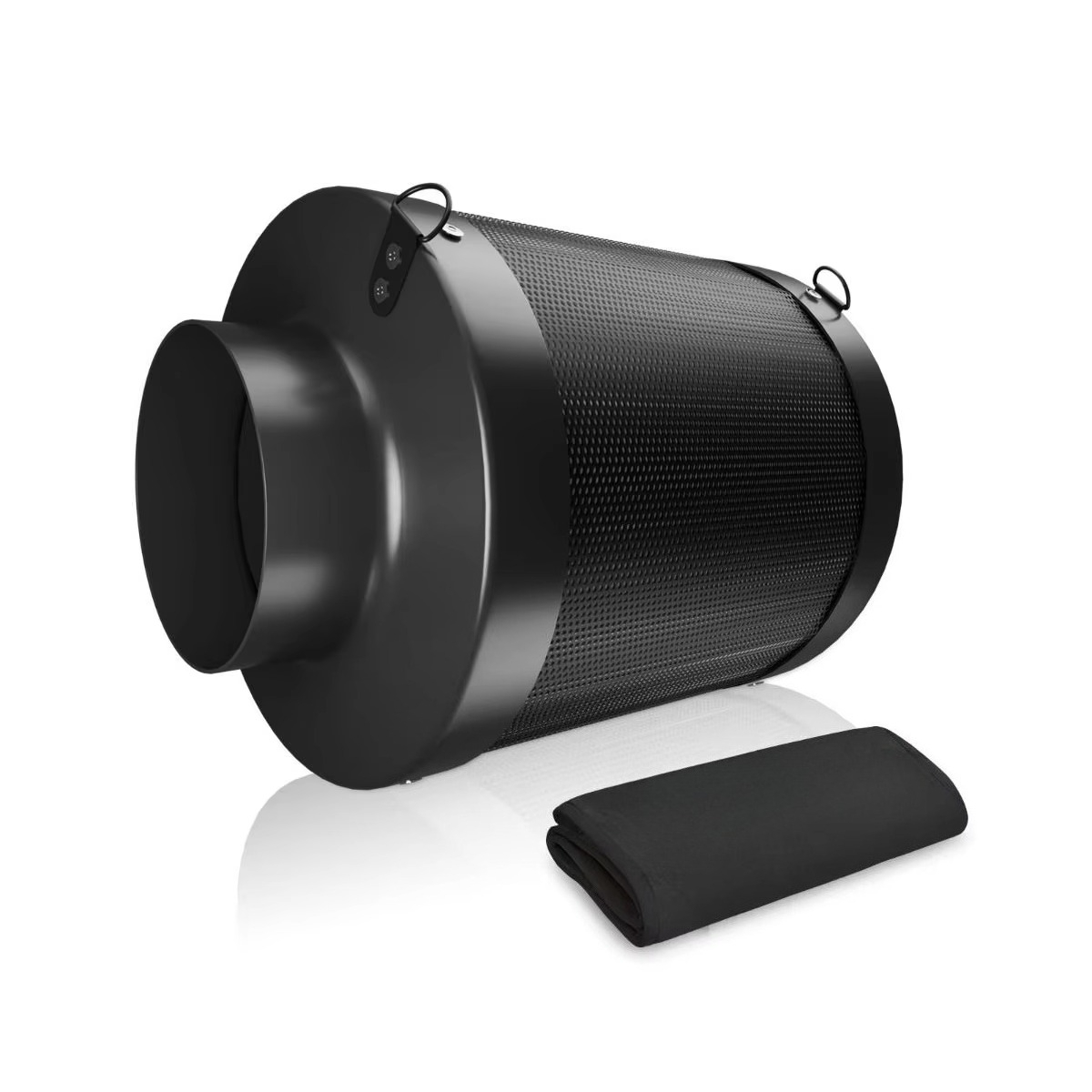 Carbon Filter Inline - 6インチ大型詰め替え式活性炭フィルター インラインエアフィルター 臭気抑制