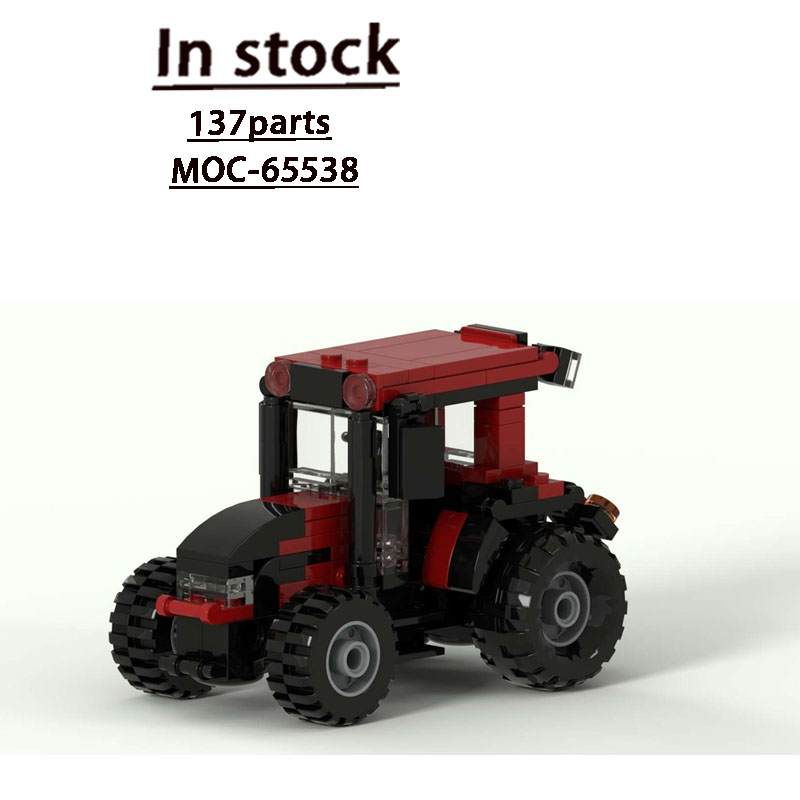 Urban Farming Model - MOC-65538 都市農場農業レトロトラクタービルディングブロックモデル 137 パーツクリエイティブボーイズ子供の誕生日おもちゃギフト