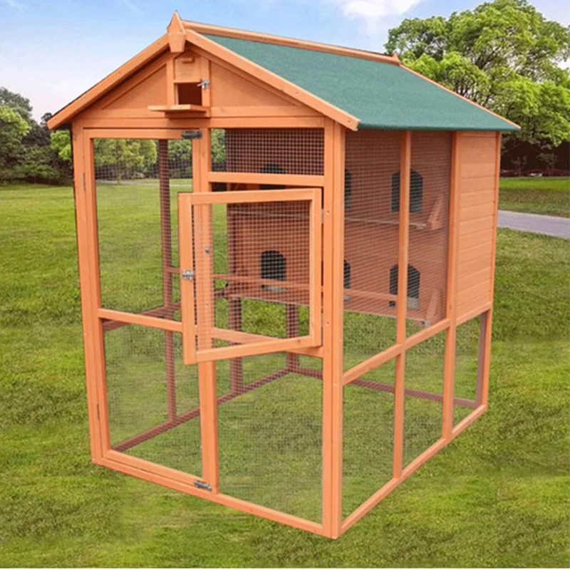 新しいデザインの雨よけ大型木製屋外鳩飼育ケージ、耐久性のある - Urban Farming Garden のレビューと価格