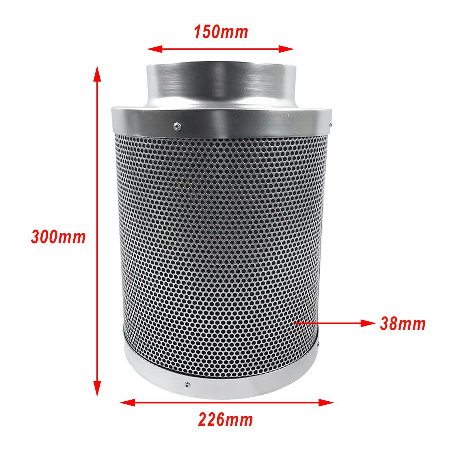 6インチインラインファンカーボンフィルター鋼製脱臭エアピュリ - Carbon Filter Inline のレビューと価格