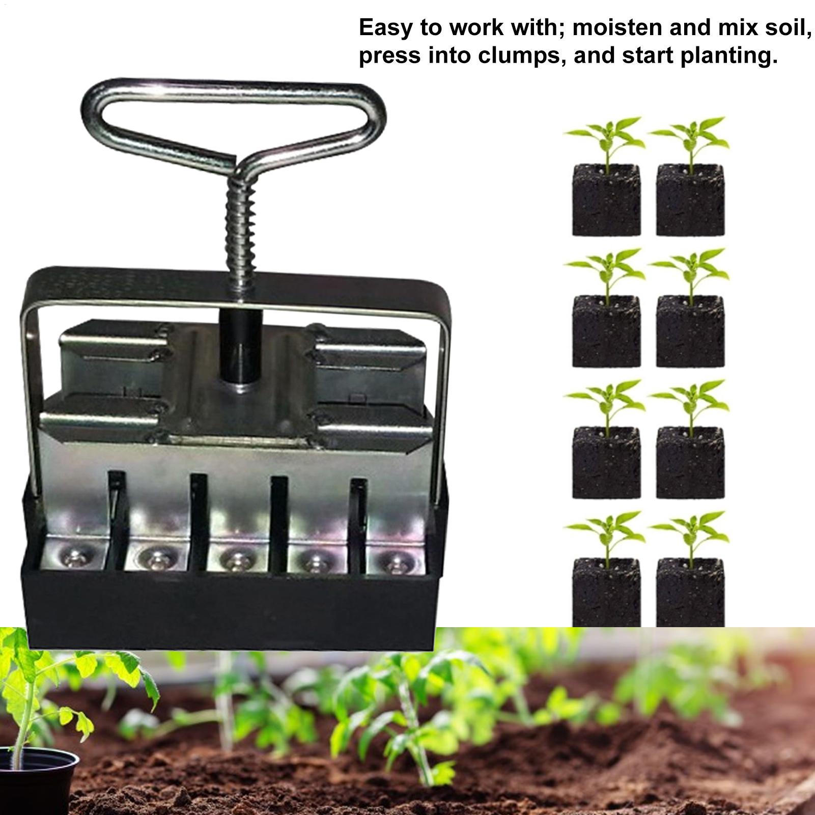 土壌ブロッカー 快適なハンドル 20セル土壌ブロッキングツー - Urban Farming Garden のレビューと価格