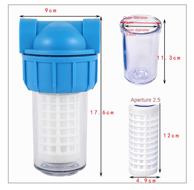 5インチヨーロピアンスタイルの透明フィルターボトル,水フィル - Carbon Filter Inline のレビューと価格