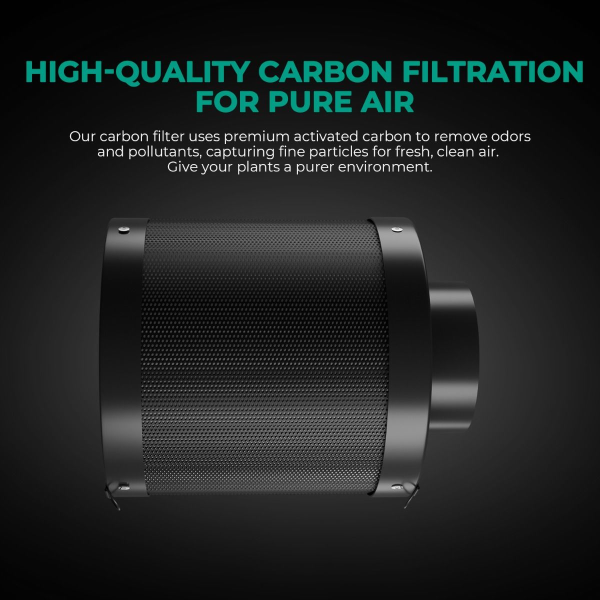 6インチ大型詰め替え式活性炭フィルター インラインエアフィル - Carbon Filter Inline のレビューと価格